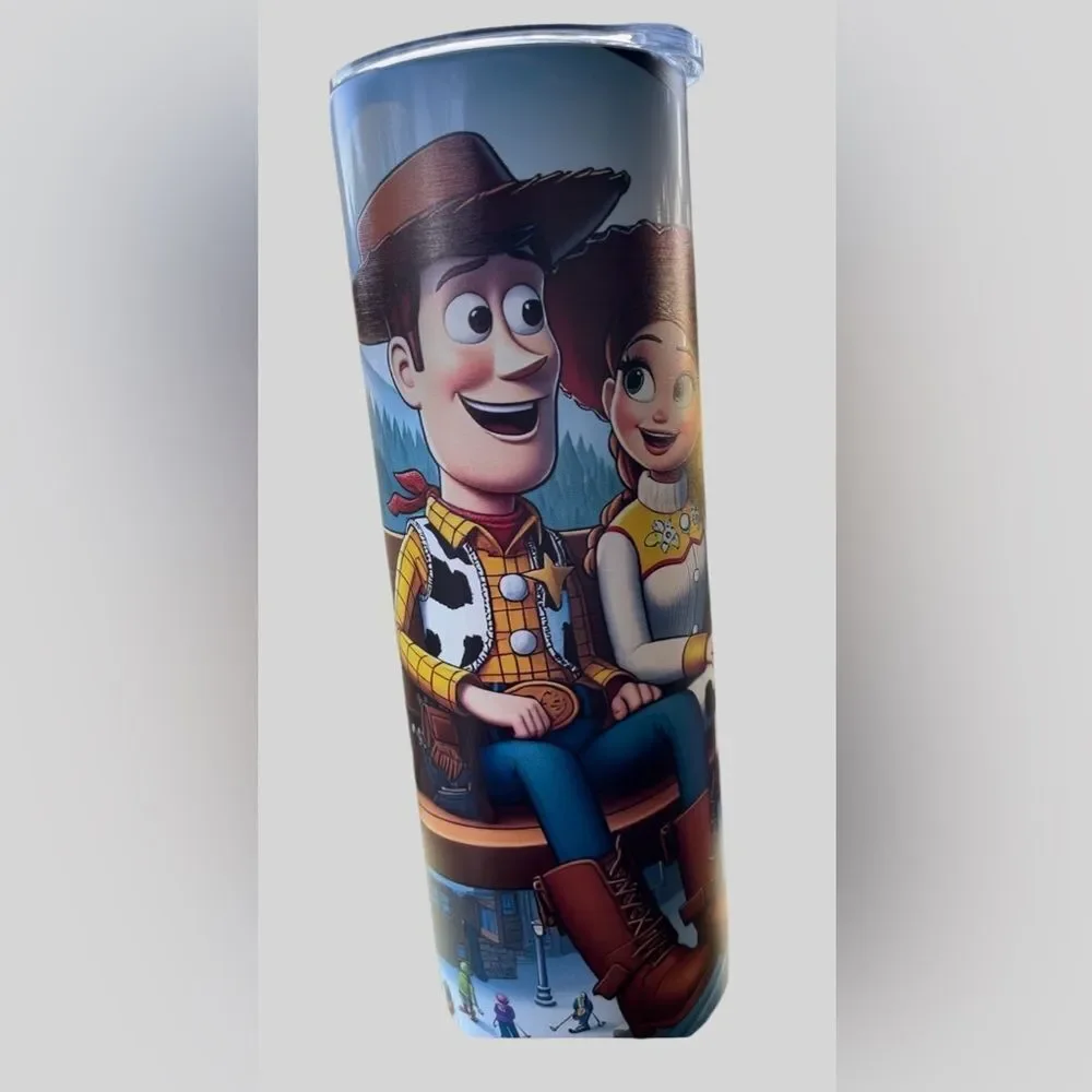 Disney Pixar Toy Story 20oz Stainless Steel Tumbler Woody Buzz Jessie NWT